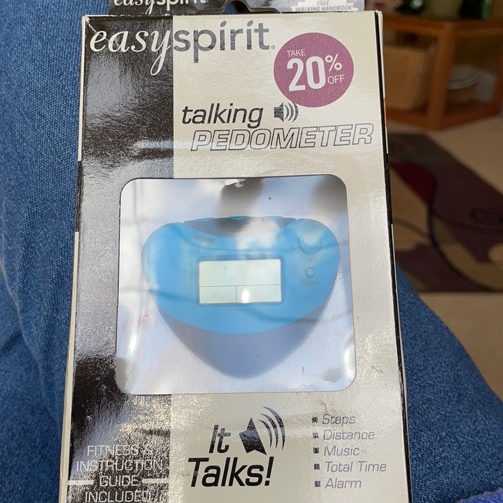 Easy spirit talking pedometer brand new , unopened